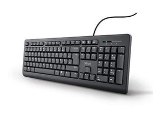 Trust Taro Wired Keyboard, German QWERTZ Layout, Quiet Keys, Splashproof, USB Port, 1.8 m Cable Length, PC Keyboard for Computer, Laptop, Mac, Windows, MacOS - Black