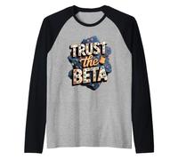 Trust the Beta Rock Climbing Bouldering Climber Raglan Baseball Tee