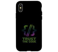 Trust the Code Computer Developer Coder Programmer Tech Case for iPhone X/XS