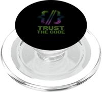 Trust the Code Computer Developer Coder Programmer Tech PopSockets PopGrip for MagSafe