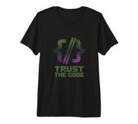 Trust The Code Computer Developer Coder Programmer Tech Premium T-Shirt