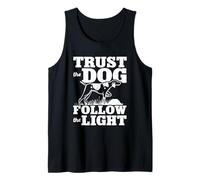 Trust The Dog Follow The Light Coon Hunting Saying Tank Top