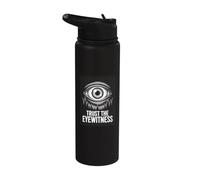 Trust The Eyewitness All Seeing Forest Eye Stainless Steel Insulated Water Bottle