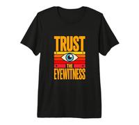 Trust The Eyewitness Retro UFO Alien Eye Premium T-Shirt