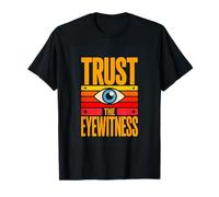 Trust The Eyewitness Retro UFO Alien Eye T-Shirt