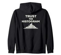 Trust The Histogram Photographer Humor Design Zip Hoodie