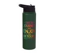 Trust The Journey and Enjoy The Detours Stainless Steel Insulated Water Bottle