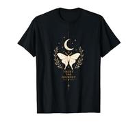 Trust The Journey Celestial Butterfly & Moon Design Value Graphic T-Shirt, Men, Black, S