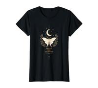 Trust The Journey Celestial Butterfly & Moon Design Value Graphic T-Shirt, Women, Black, S