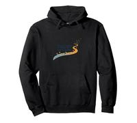 Trust the Journey: Inspirational Path Pullover Hoodie, Adult Unisex, Black, L