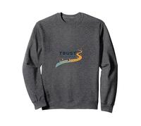 Trust the Journey: Inspirational Path Sweatshirt, Adult Unisex, Dark Heather Grey, XL