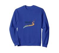 Trust the Journey: Inspirational Path Sweatshirt, Adult Unisex, Royal Blue, M