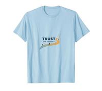 Trust The Journey: Inspirational Path T-Shirt, Men, Baby Blue, M