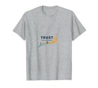 Trust The Journey: Inspirational Path T-Shirt, Men, Heather Grey, L