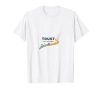 Trust The Journey: Inspirational Path T-Shirt, Men, White, XXL