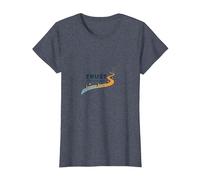 Trust The Journey: Inspirational Path T-Shirt, Women, Heather Blue, S