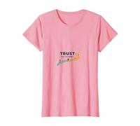 Trust The Journey: Inspirational Path T-Shirt, Women, Pink, S