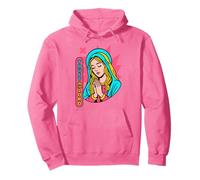 Trust the Lord Christian Manga Proverbs 3:5 Bible Verse Pink Pullover Hoodie