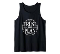 Trust The Plan Christian Faith Typography Tank Top