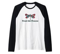 Trust the Process Dragonfly Raglan Baseball Tee