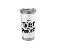 Trust The Process Motivational Quote Inspirational Stainless Steel Insulated Tumbler