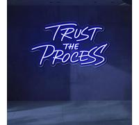 Trust The Process Neon Sign, Inspirational LED Wall Decor