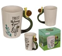 Trust the Timing of Your Life Snail Mug, 11 x 8.5 cm, 300 ml, Stoneware, in Gift Box