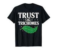 Trust The Trichomes Unique Botanist Design Graphic T-Shirt