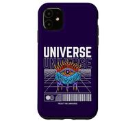 Trust The Universe Pop Electric Energy Eye Clouds Seer Retro Case for iPhone 11