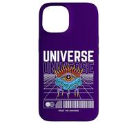 Trust The Universe Pop Electric Energy Eye Clouds Seer Retro Case for iPhone 15