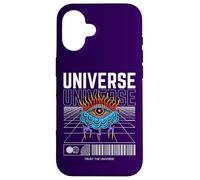 Trust The Universe Pop Electric Energy Eye Clouds Seer Retro Case for iPhone 16