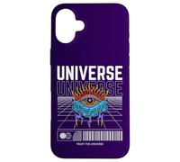 Trust The Universe Pop Electric Energy Eye Clouds Seer Retro Case for iPhone 16 Plus