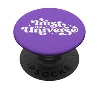 Trust the Universe Positive Cosmic Star Groovy Spirit Love PopSockets Adhesive PopGrip