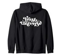 Trust the Universe Positive Cosmic Star Groovy Spirit Love Zip Hoodie