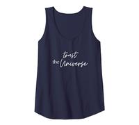 Trust The Universe Tank Top, Women, Navy Blue, Small
