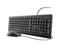 Trust TKM-250. Keyboard form factor: Full-size (100%). Keyboard style: Straight. Connectivity technology: Wired Device interface: USB Keyboard layout: QWERTY. Cable length: 1.8 m. Recommended usage: U