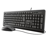 Trust Wired Keyboard & Mouse Set TKM-250 – USB, UK QWERTY – Black