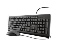 Trust Wired Keyboard & Mouse Set TKM-250 – USB, UK QWERTY – Black