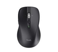 Trust Treva Hyperwheel Wireless Mouse Ultra Fast Scroll Wheel with Horizontal Scrolling, Bluetooth + 2.4GHz, Silent Buttons, 85% Recycled Materials, Multidevice Mouse for Laptop PC Mac, Black