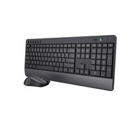 Trust Trezo Comfort RF Wireless Keyboard and Mouse Set QWERTY UK English Black (