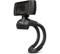 Trust Trino HD Webcam - 720p 30FPS with Microphone, USB, Universal Stand, Photo Button, Black