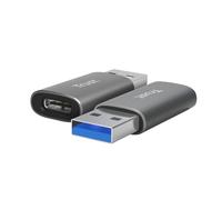 Trust USB 2.0 Adapter Calyx USB-A to USB-C Adapter Pack of 2