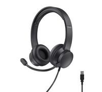 Trust Roha II USB Headset with Microphone On-Ear Lightweight Design, Adjustable Headband, PC Headset 1.8m Cable Wired Headphones with Microphone for Computer Laptop Mac Desktop Home Office Teams Zoom