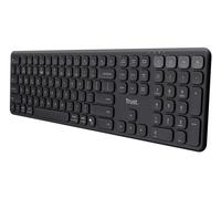 Trust Vaiya Wireless Keyboard Bluetooth + 2.4 GHz QWERTY UK Layout, Black