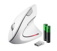 Trust Verto Vertical Wireless Ergonomic Mouse, White