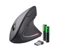 Trust Verto Wireless Ergonomic Mouse, Vertical Mouse with Storable USB Micro-rec