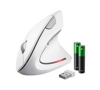 Trust Verto Wireless Ergonomic Mouse, Vertical Mouse with Storable USB Micro-rec