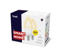 Trust WiFi E14 Smart Bulb, Dimmable Candle Bulb,Works with Alexa and Google Home, No Hub, Small Screw Warm to Cool Smart Light Bulb,White Ambience [Amazon Excl] - 2 Pack