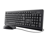 Trust Wired 2pk - Features: Wired Mouse And Keyboard Set Designed To Work In Comfort, Full Sized For Optimum Efficiency And Productivity, 1.8m Cable Length