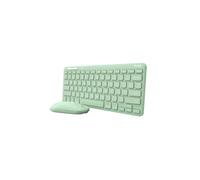 trust Wireless Keyboard & Mouse Combo in Green Trust Green